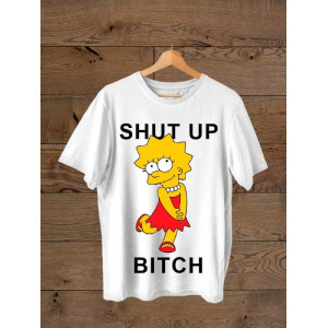 Tricou Lisa Simpson Taci din gură, cățea